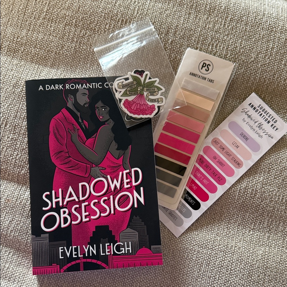 Probably smut special edition Shadowed Obsession Book with Accessories